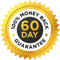 60 day money back guarantee badge for customer satisfaction